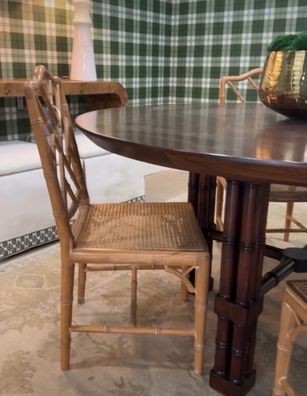 Farringdon 60" Round Dining Table | Teak Brown - Image 3