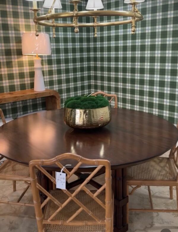 Farringdon 60" Round Dining Table | Teak Brown - Image 2