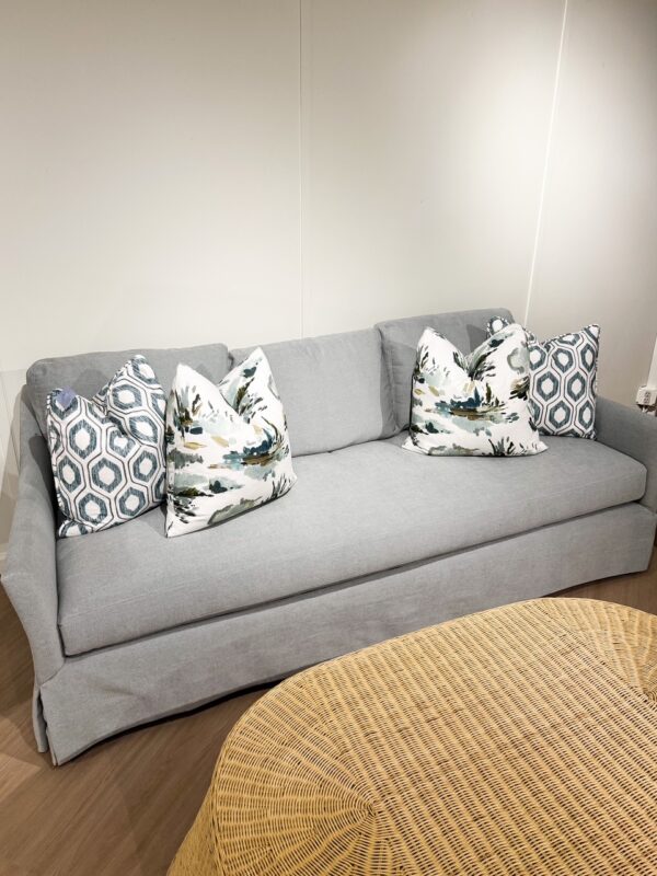 Lee Industries 3 Over 1 Memory Down Skirted Sofa | Gentry Spa - Image 2