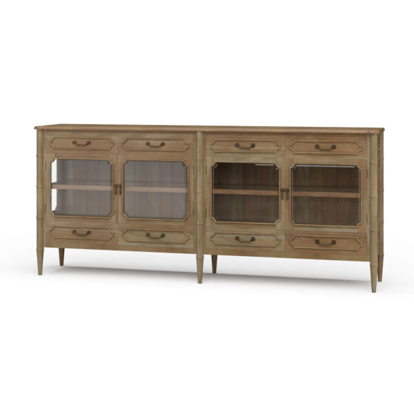 Grosvenor Glass Front Sideboard | Fruitwood