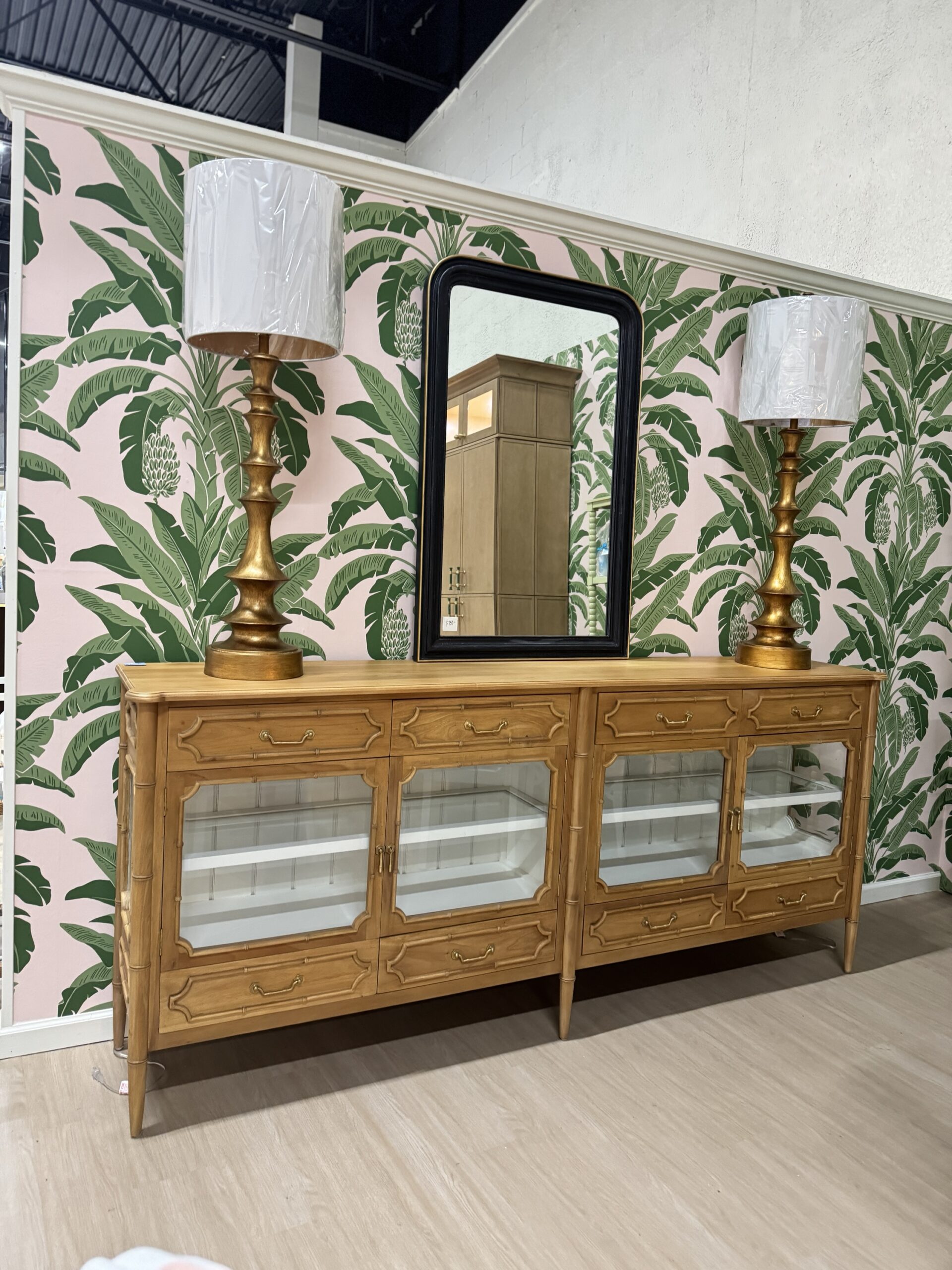 Grosvenor Glass Front Sideboard | driftwood