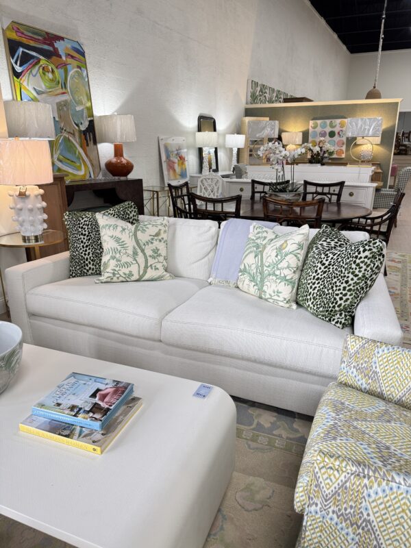 Lee Industries 2 Over 2 Memory Down Sofa | Carter Ivory - Image 3
