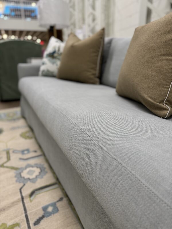 Lee Industries 3 Over 1 Memory Down Skirted Sofa | Gentry Spa - Image 3