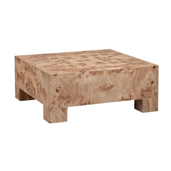 Turk Square burlwood coffee table - Image 6