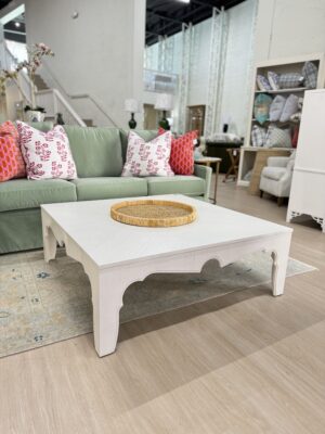 White square coffee table