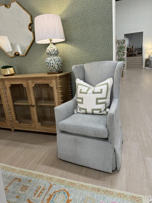 Set of (2) Lee Industries Swivel Chairs | Danner Haze - Image 6