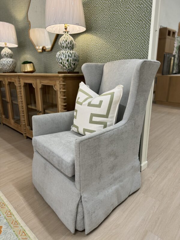 Set of (2) Lee Industries Swivel Chairs | Danner Haze - Image 4