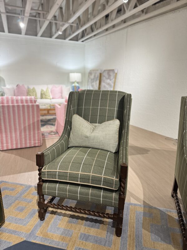 Set of kincaid wool Harrington with brass nailheads and wooden legs 

$2900 each - Image 5