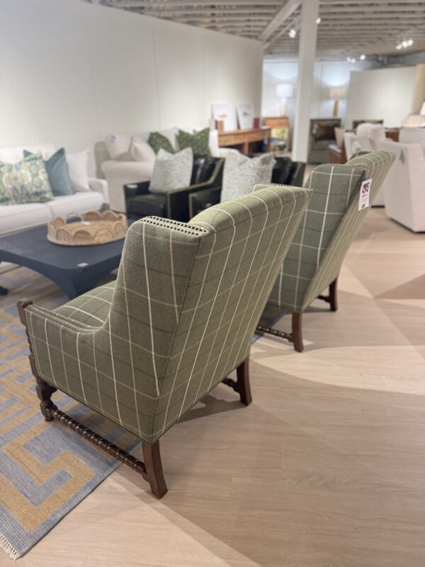 Set of kincaid wool Harrington with brass nailheads and wooden legs 

$2900 each - Image 3