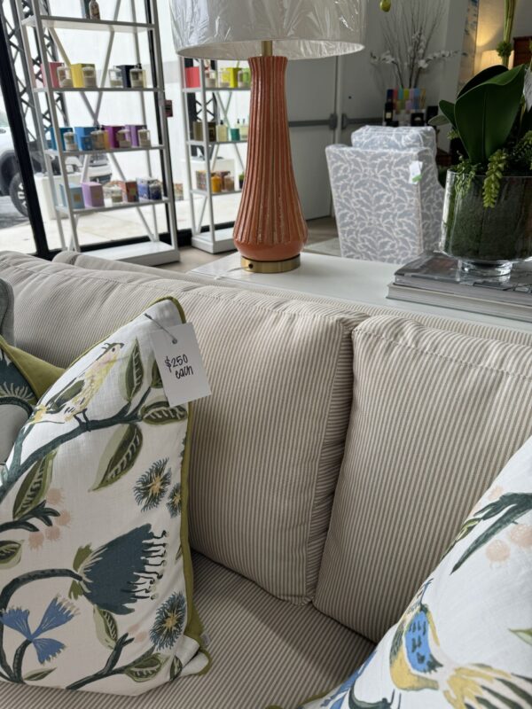 CR Laine Abingdon 2 Over 1 Skirted Sofa | Sunbrella Ruthie Sand - Image 4