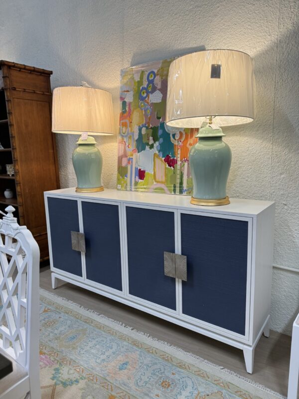 Bailey Street 4-Door Grass Cloth Credenza - Image 6