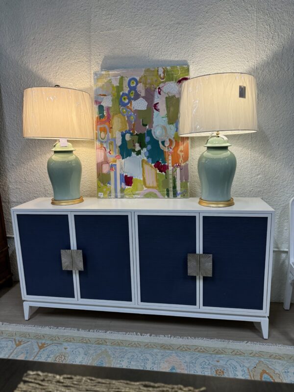 Bailey Street 4-Door Grass Cloth Credenza - Image 7