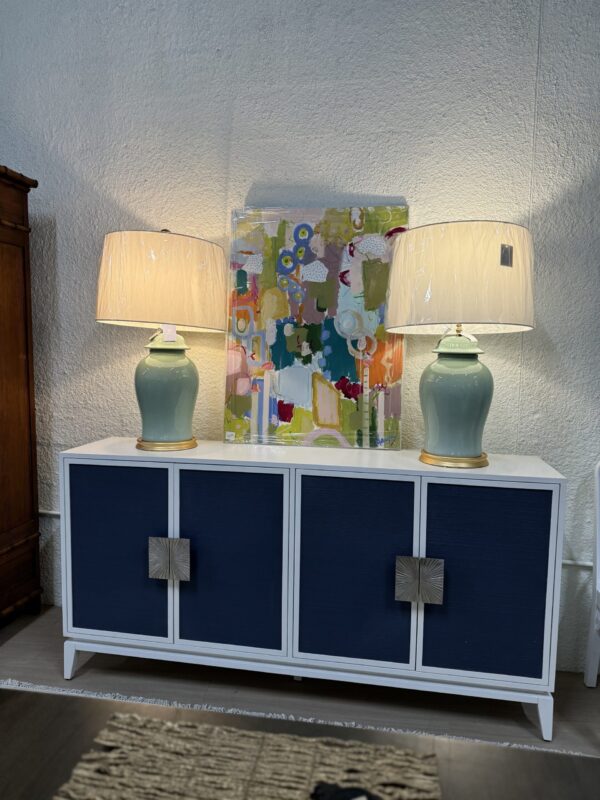 Bailey Street 4-Door Grass Cloth Credenza