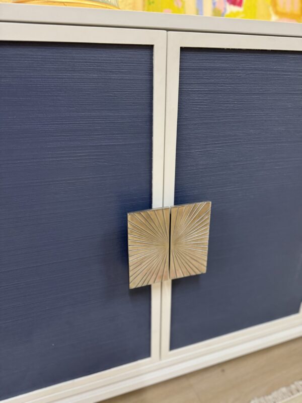 Bailey Street 4-Door Grass Cloth Credenza - Image 3