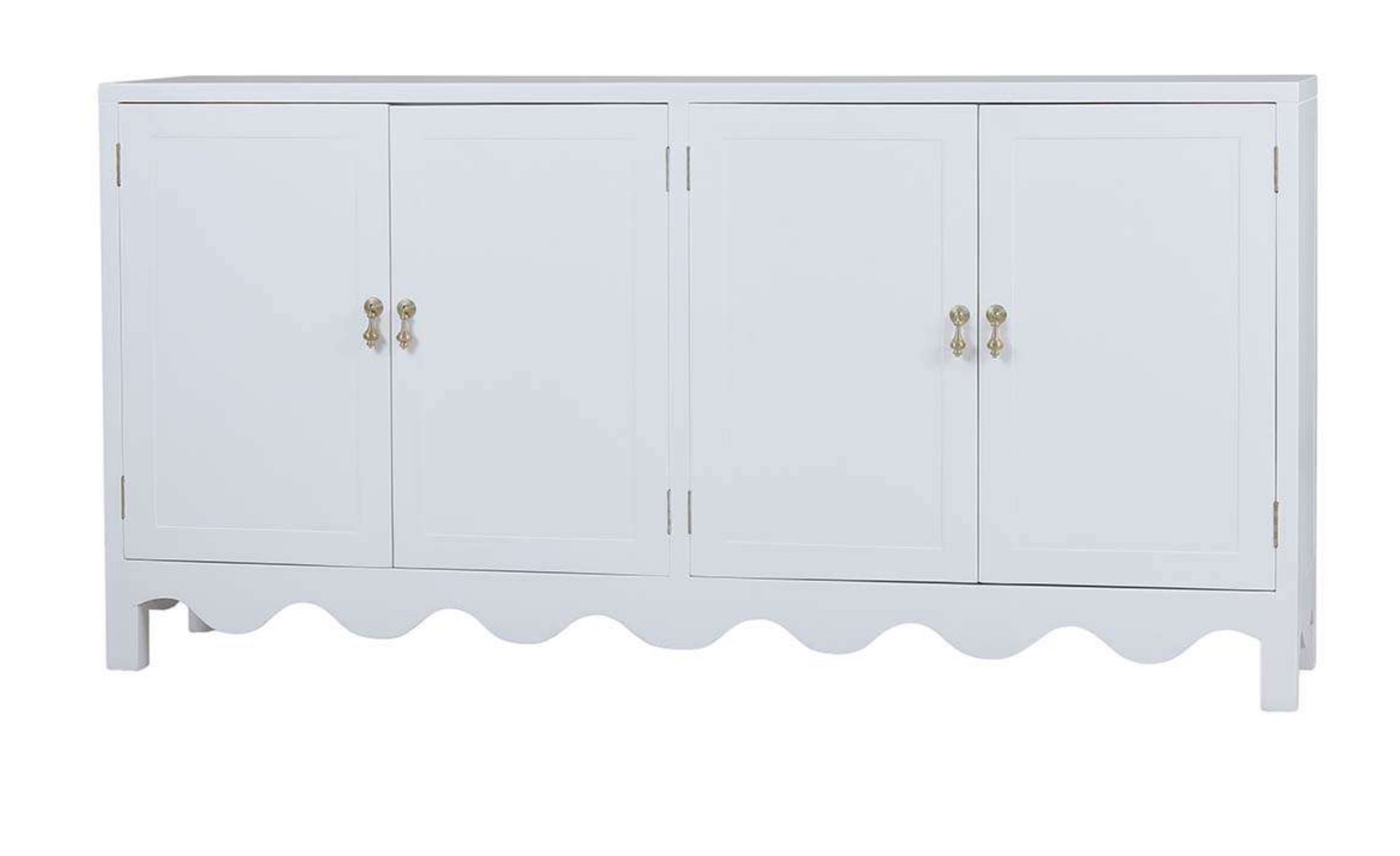 Chloe four door Sideboard | true white finish