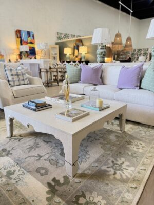 Whitewash Square Island cocktail table
