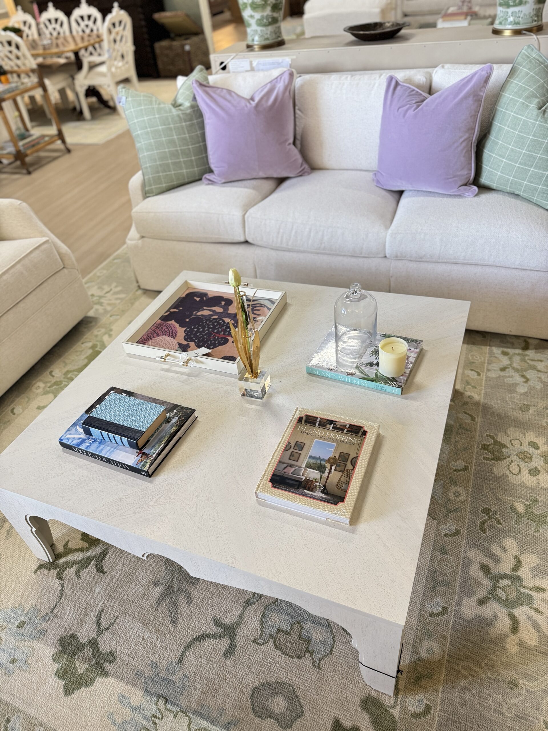 Whitewash Square Island cocktail table - Image 4