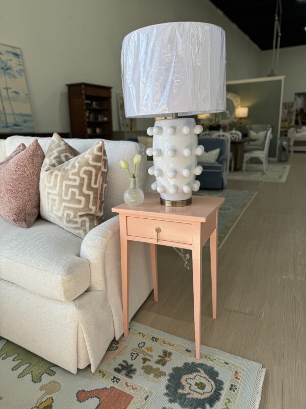 Single vintage sideTable | BM vivid peach - Image 2