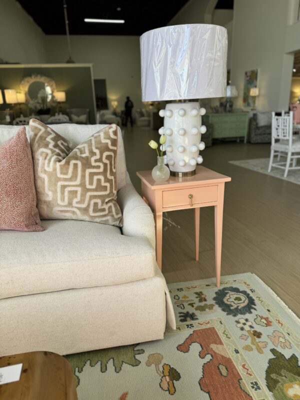 Single vintage sideTable | BM vivid peach - Image 4