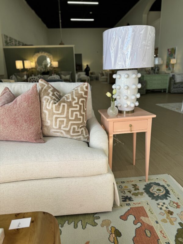 Single vintage sideTable | BM vivid peach - Image 3