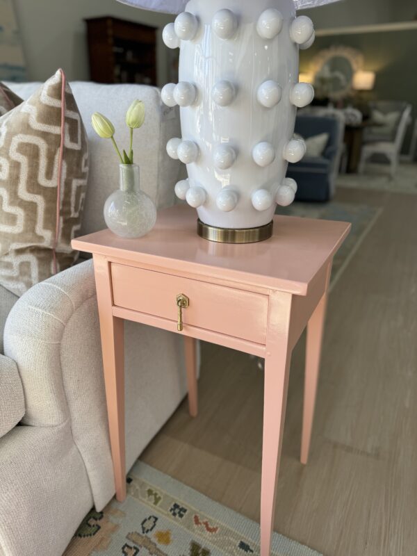 Single vintage sideTable | BM vivid peach