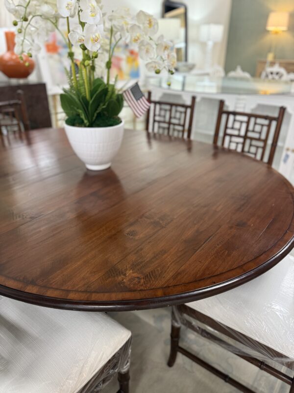 Vintage Handmade Englishman’s dining room table with one leaf - Image 2