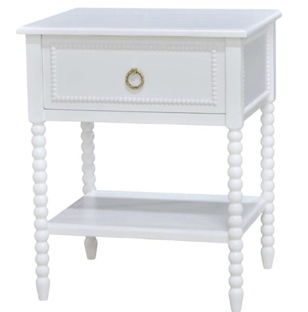 Set of (2) Cholet 2 Drawer Bed Side Tables | white $1200 each