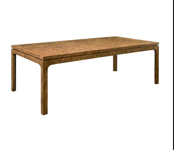 Dark burlwood Adam’s dining room table - Image 7