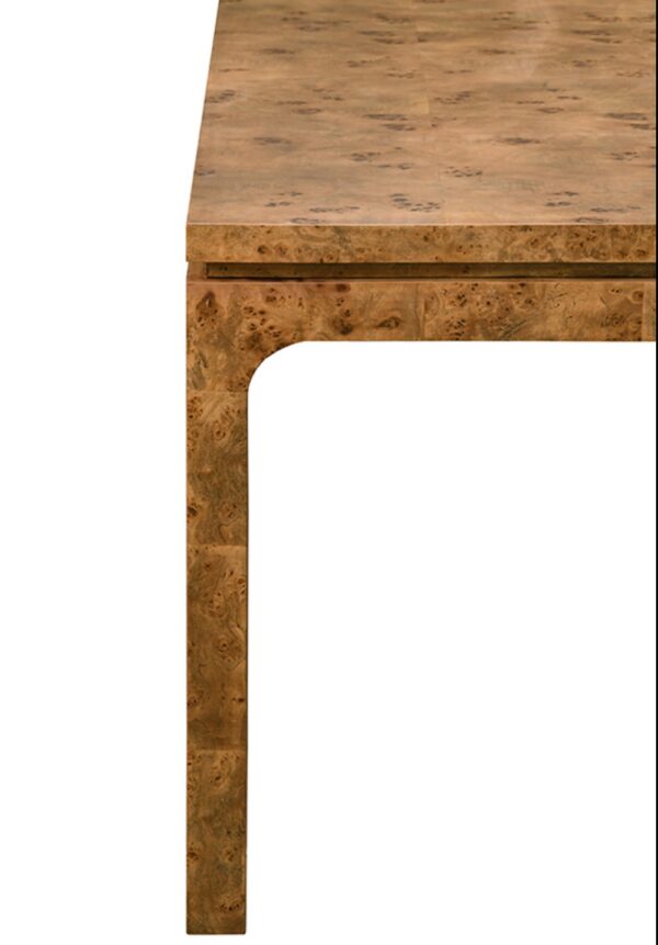 Dark burlwood Adam’s dining room table - Image 6