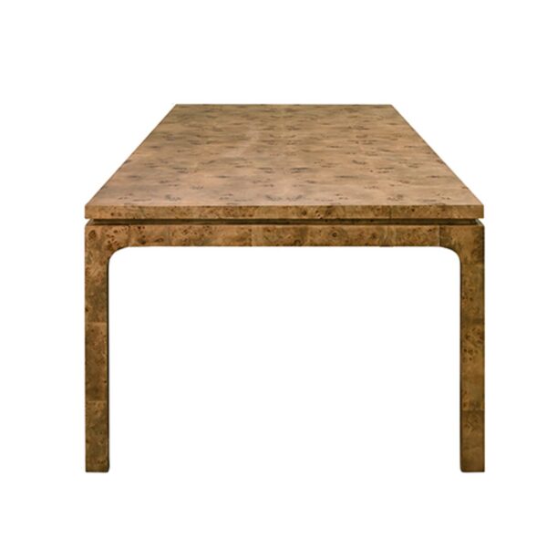 Dark burlwood Adam’s dining room table - Image 4