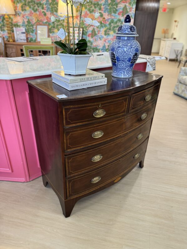 American BowFront Chest in Mahogany with inlay banding Copy Copy - Image 7