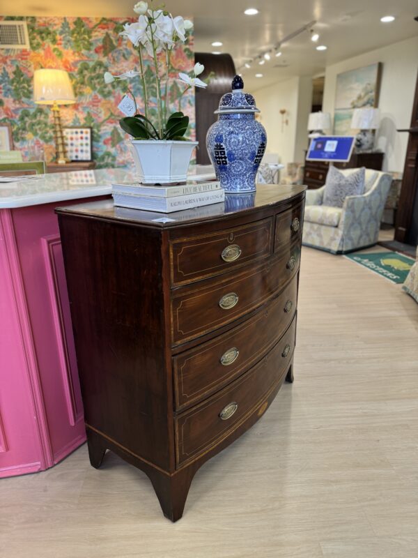 American BowFront Chest in Mahogany with inlay banding Copy Copy - Image 5