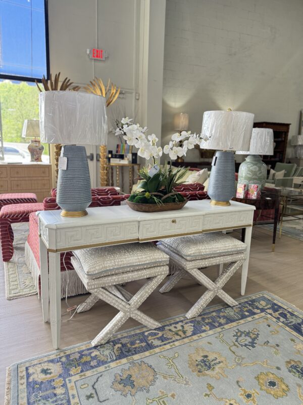 Theo Greek key console table - Image 3