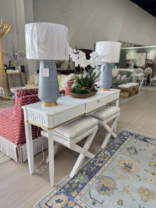 Theo Greek key console table - Image 6