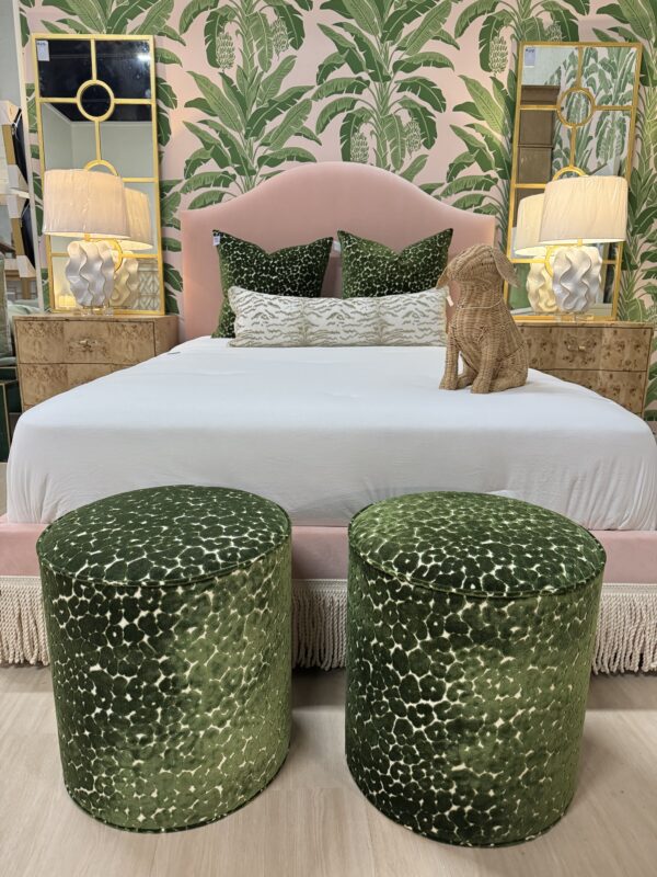 Set of custom design leapord  pucylinder, ottoman set! $1400  each! - Image 3