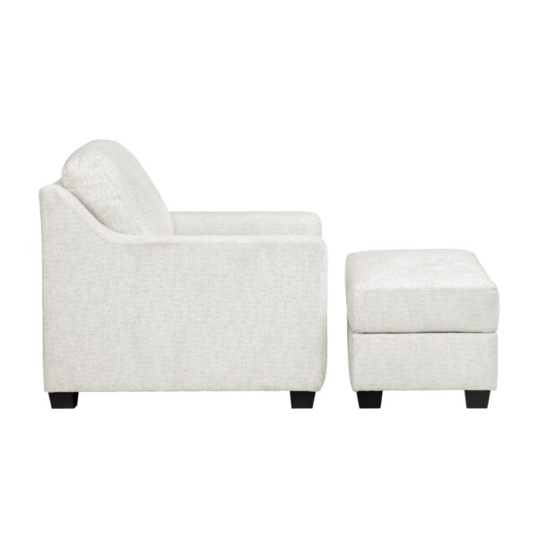 Luna performance fabric chair and ottoman set! Chair is $1200 ottoman is $450 - Image 6