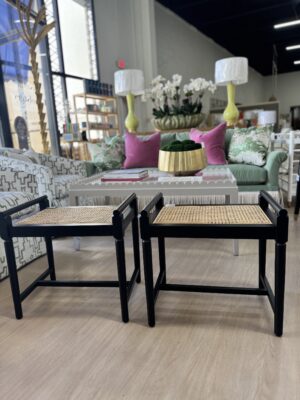 Set of Black and Caine accent benches $500 each