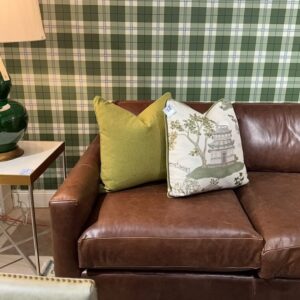 NEW | 3 cushion dark genuine leather sofa!
