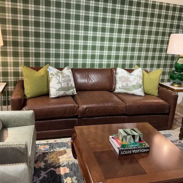 NEW | 3 cushion dark genuine leather sofa! - Image 2