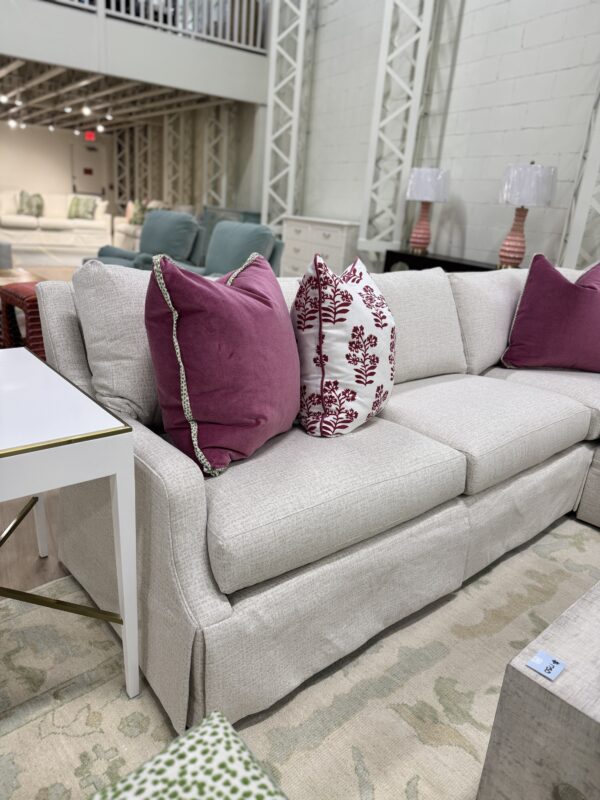 New  | CRLANE Avery sectional in inside out performance fabric Neil natural! - Image 7