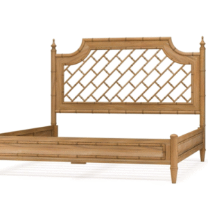 King Faux Bamboo Chelsea Bed | Driftwood