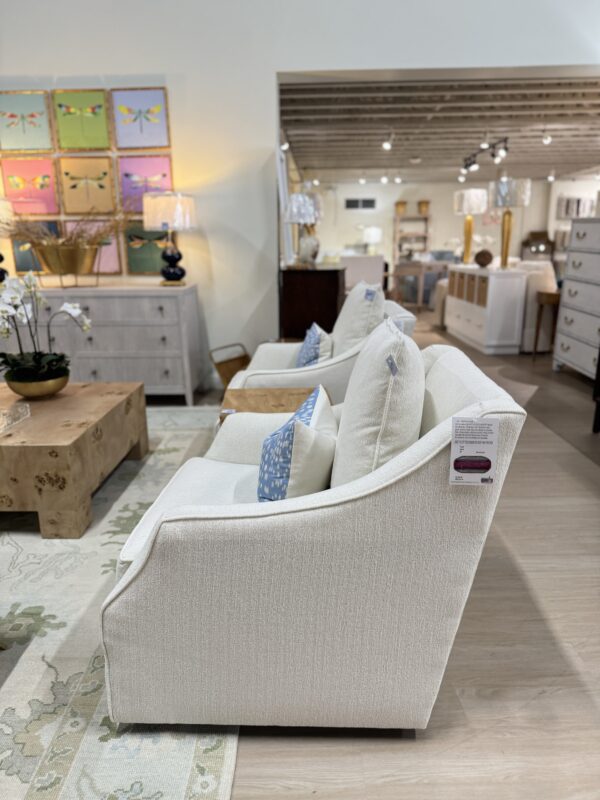 Poppy’s line AM swivel & rock chair $1275 each performance fabric alora - Image 5