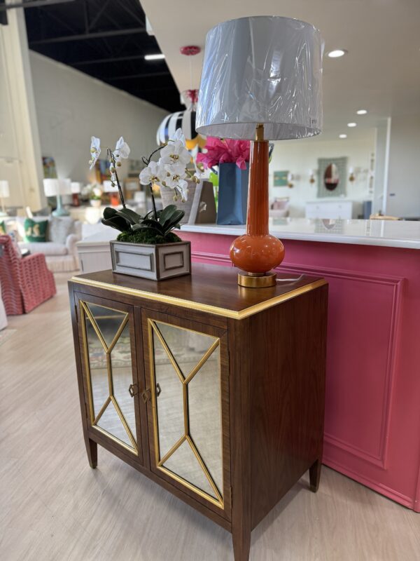 Amanda Wood mirrored front cabinet with gold detailing - Image 3
