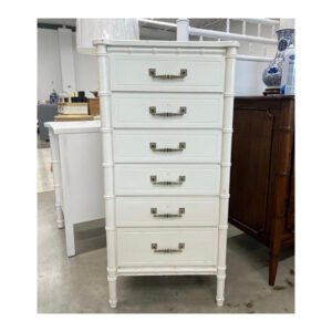 Vintage | Florida Furniture Company Faux Bamboo Lingerie Chest | Ready to Lacquer