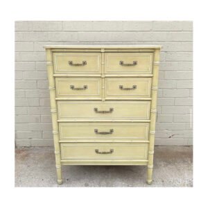 Vintage | Henry Link Bali Hai Tallboy Dresser | Ready to Lacquer