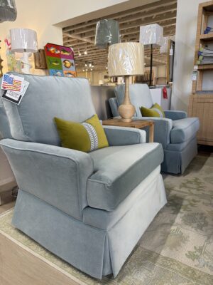 Set of skirted performance velvet banks, heron swivel gliders!