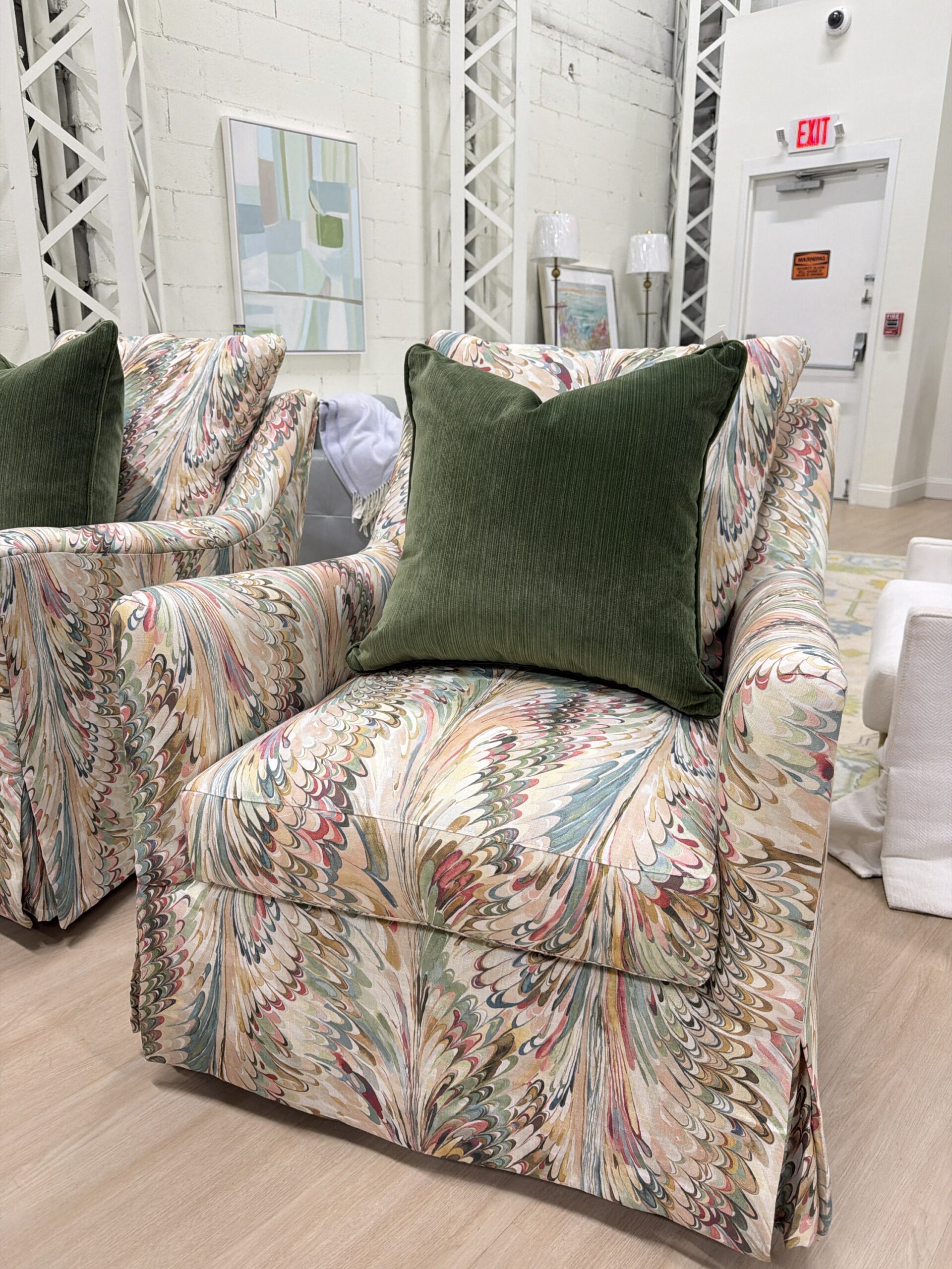 Wesley hall Guilford Swivel Glider Chair Set array, multi, fabric cleaning code S - Image 3