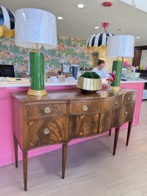 Vintage buffet crotched mahogany