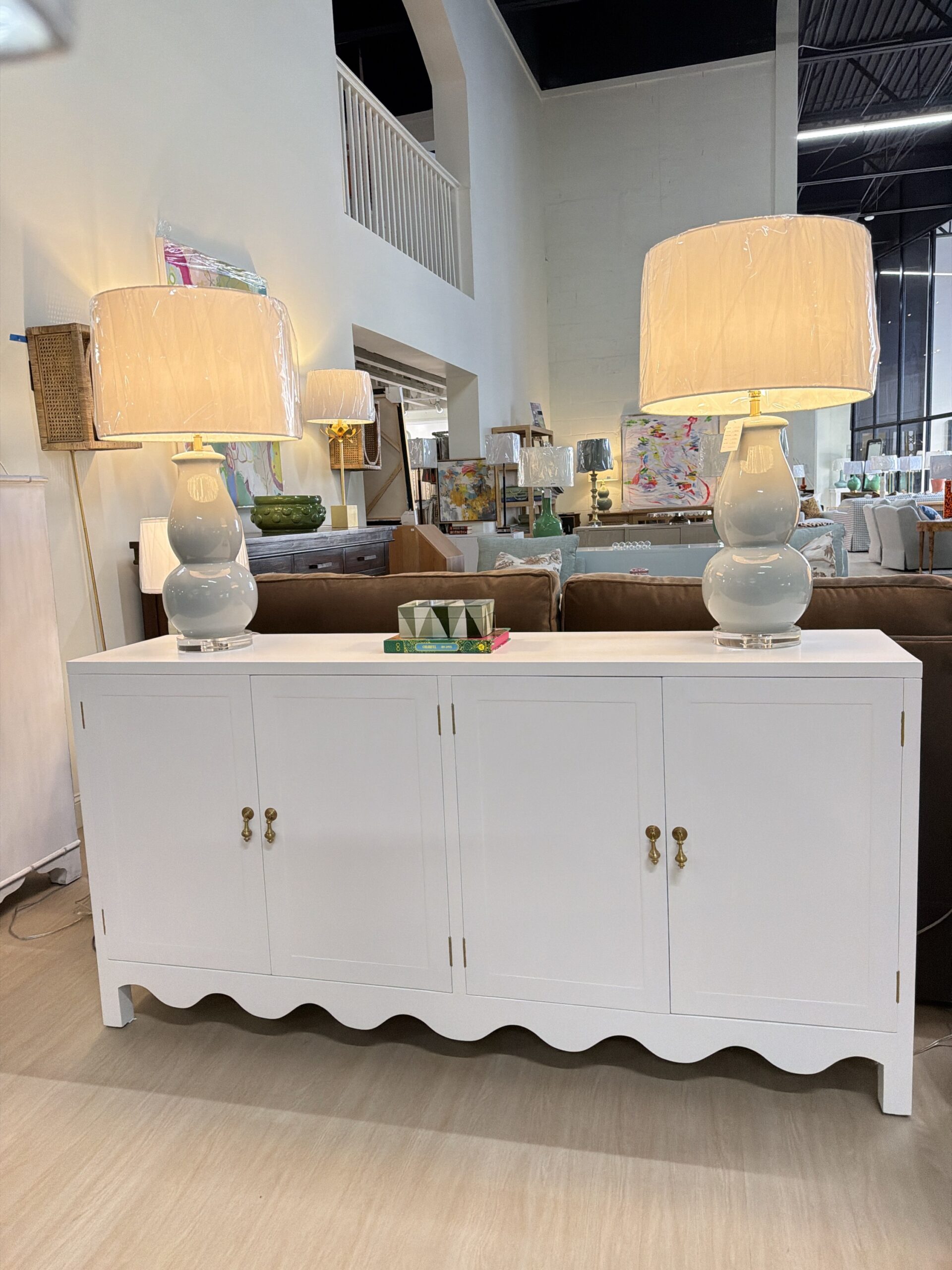 Chloe four door Sideboard | true white finish