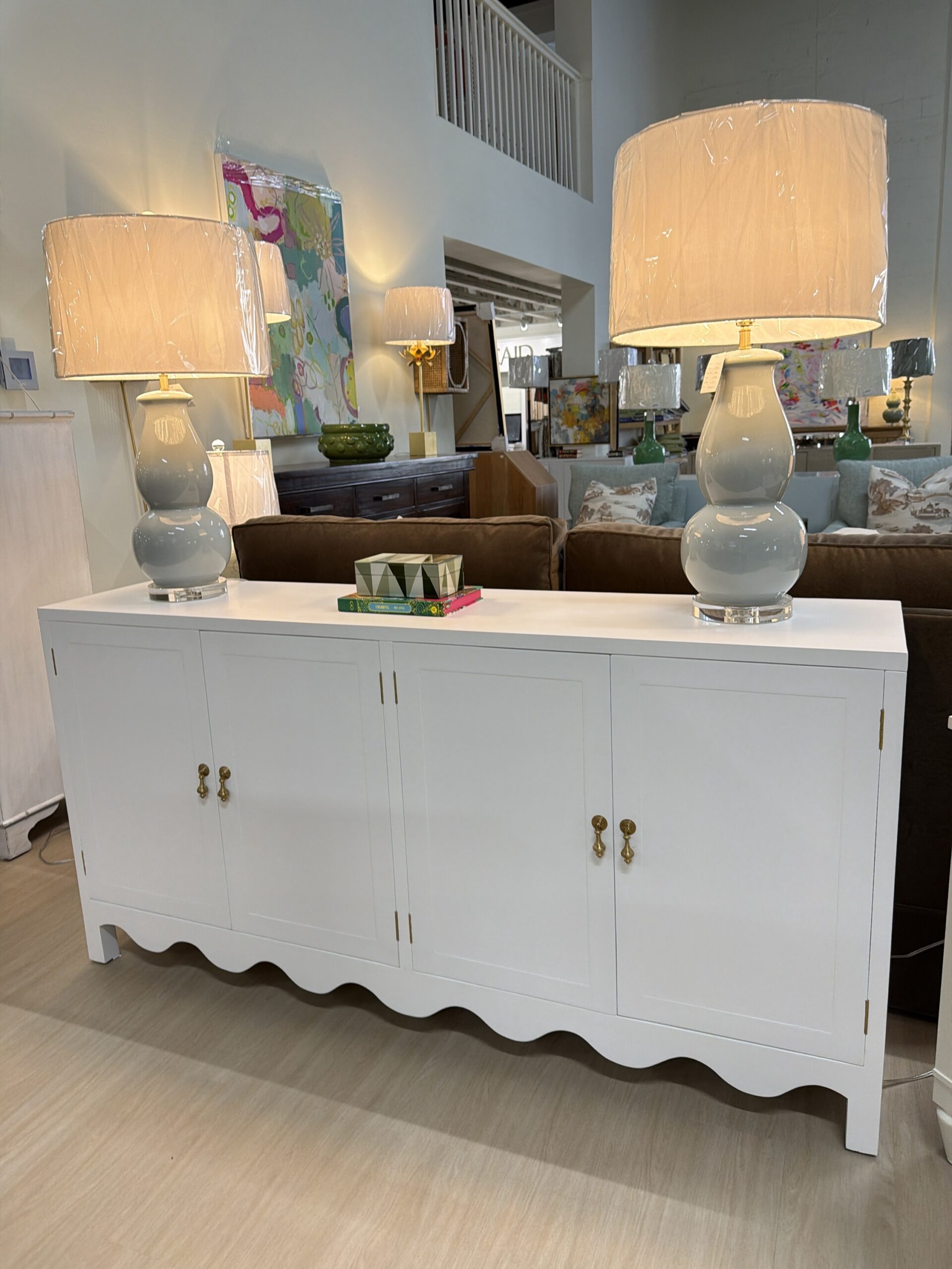Chloe four door Sideboard | true white finish - Image 5